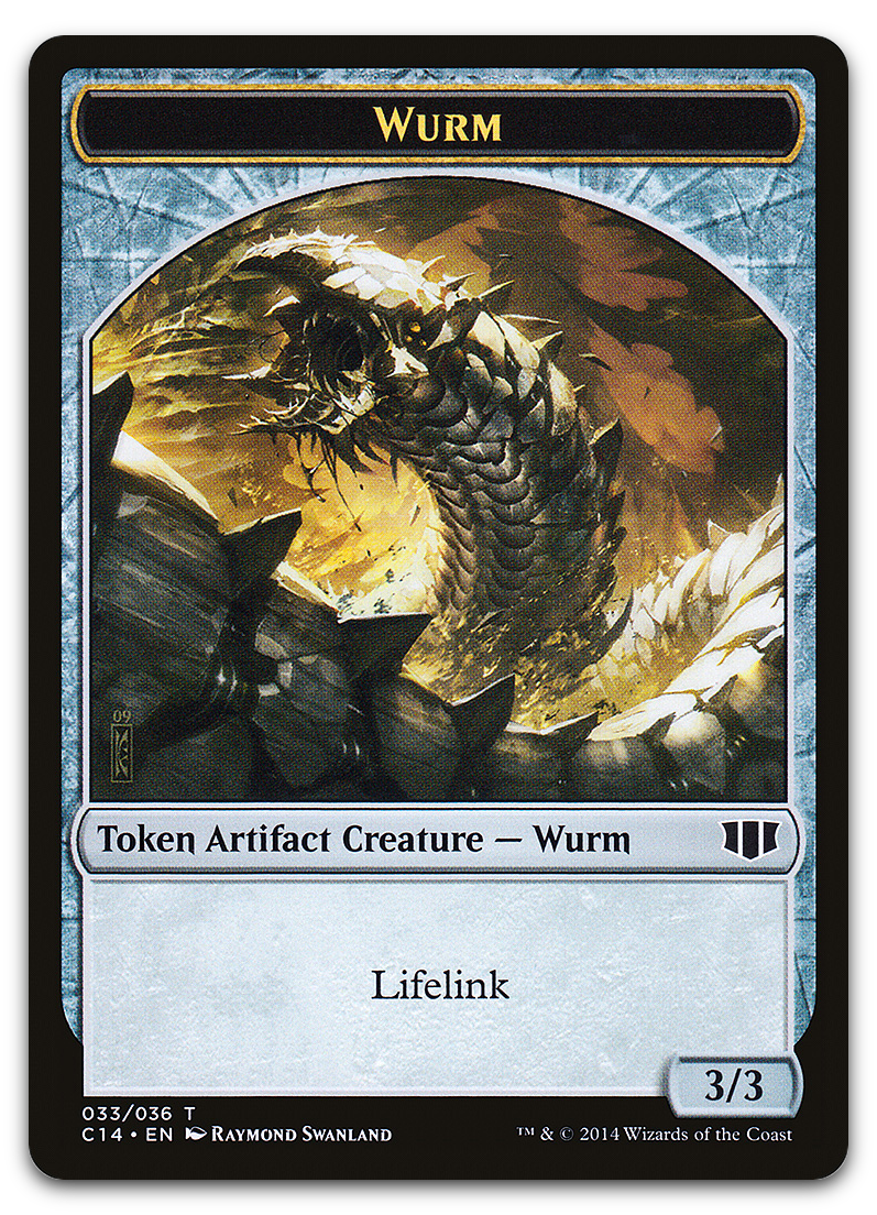 Wurm (033) // Goat Double-sided Token (Commander 2014)