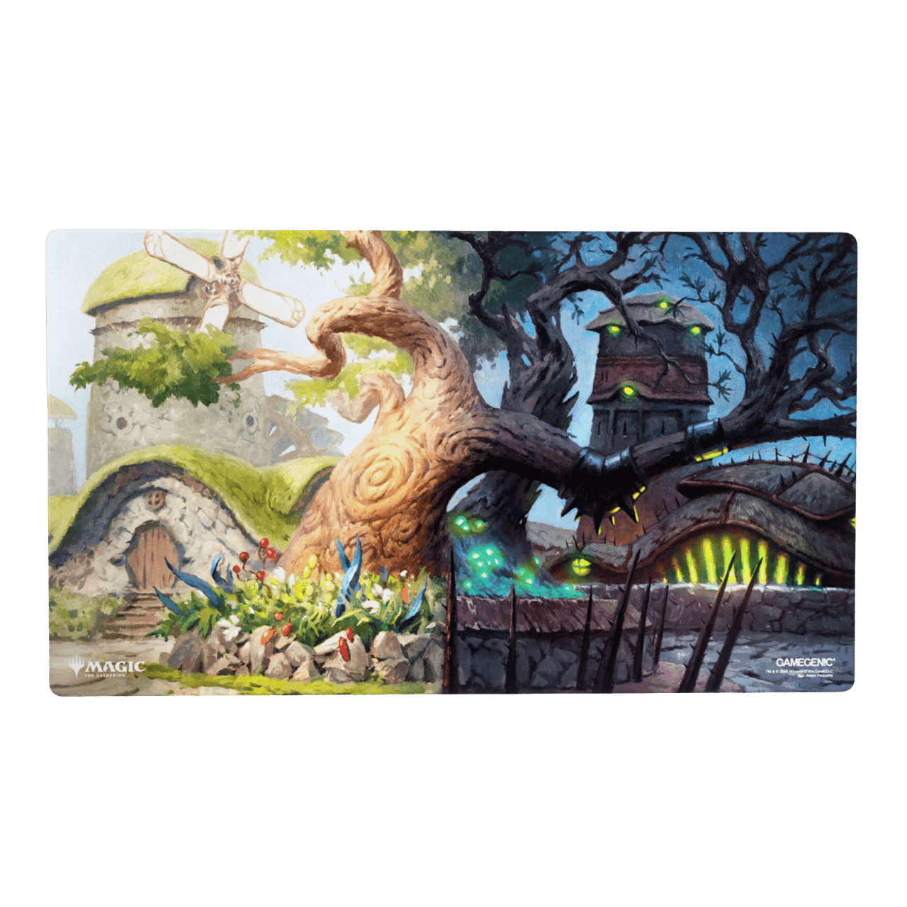 Magic: The Gathering | Lorwyn Eclipsed Shiny Playmat- Temple Garden