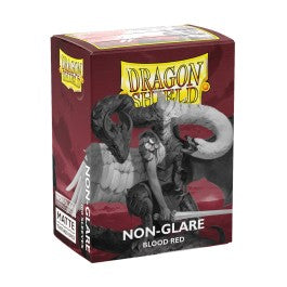 Dragon Shield Sleeves - Blood Red - Non-Glare