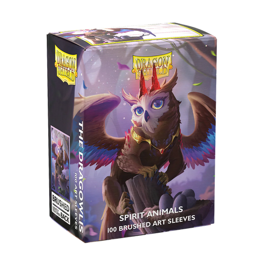 Dragon Shield Sleeves: Standard- Brushed 'Spirit Animals- The Dragowlis' Art, Limited Edition (100 ct.)