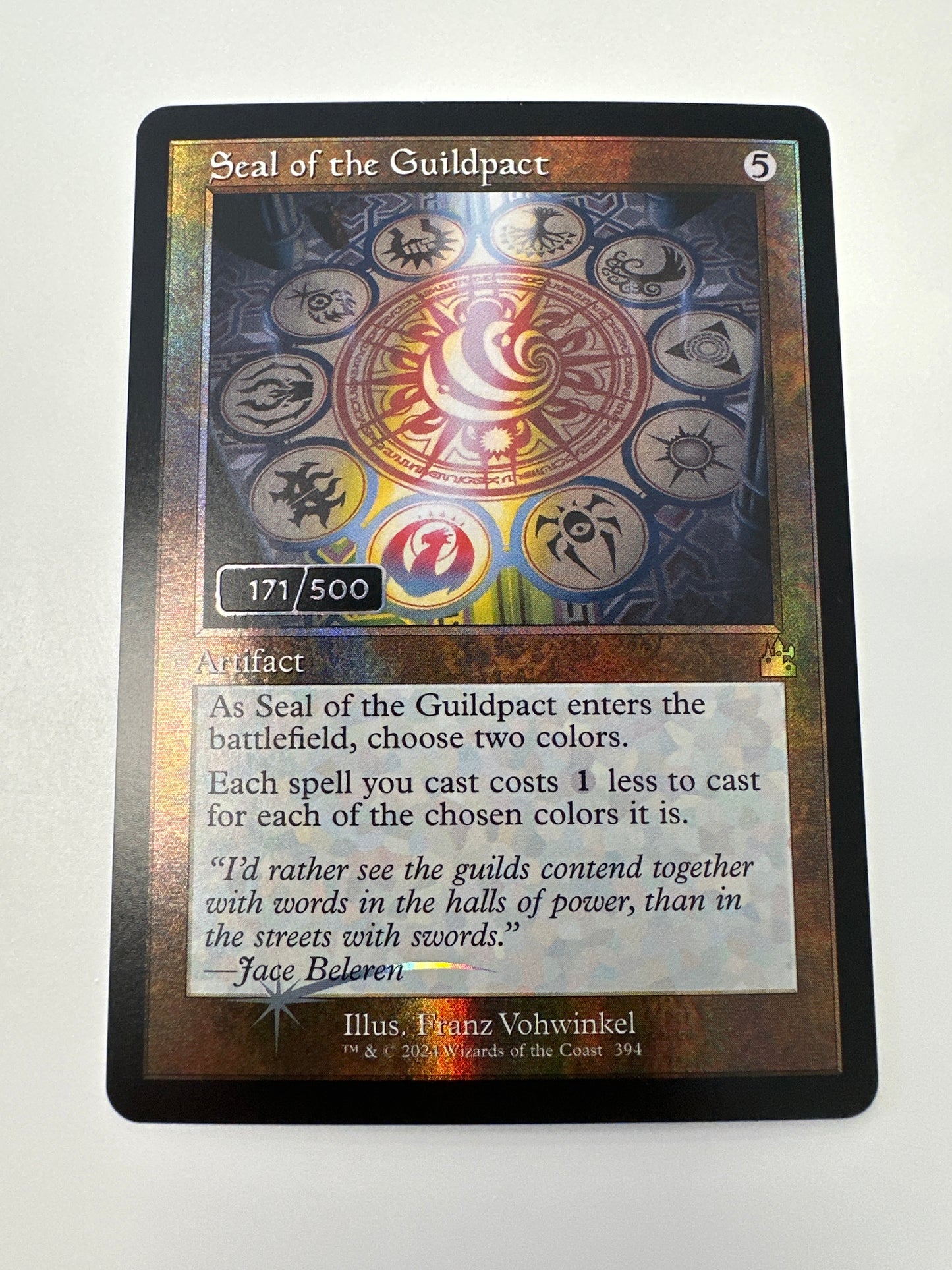 Seal of the Guildpact (Retro Frame) (Serial Numbered 171/500) - Ravnica Remastered (RVR)