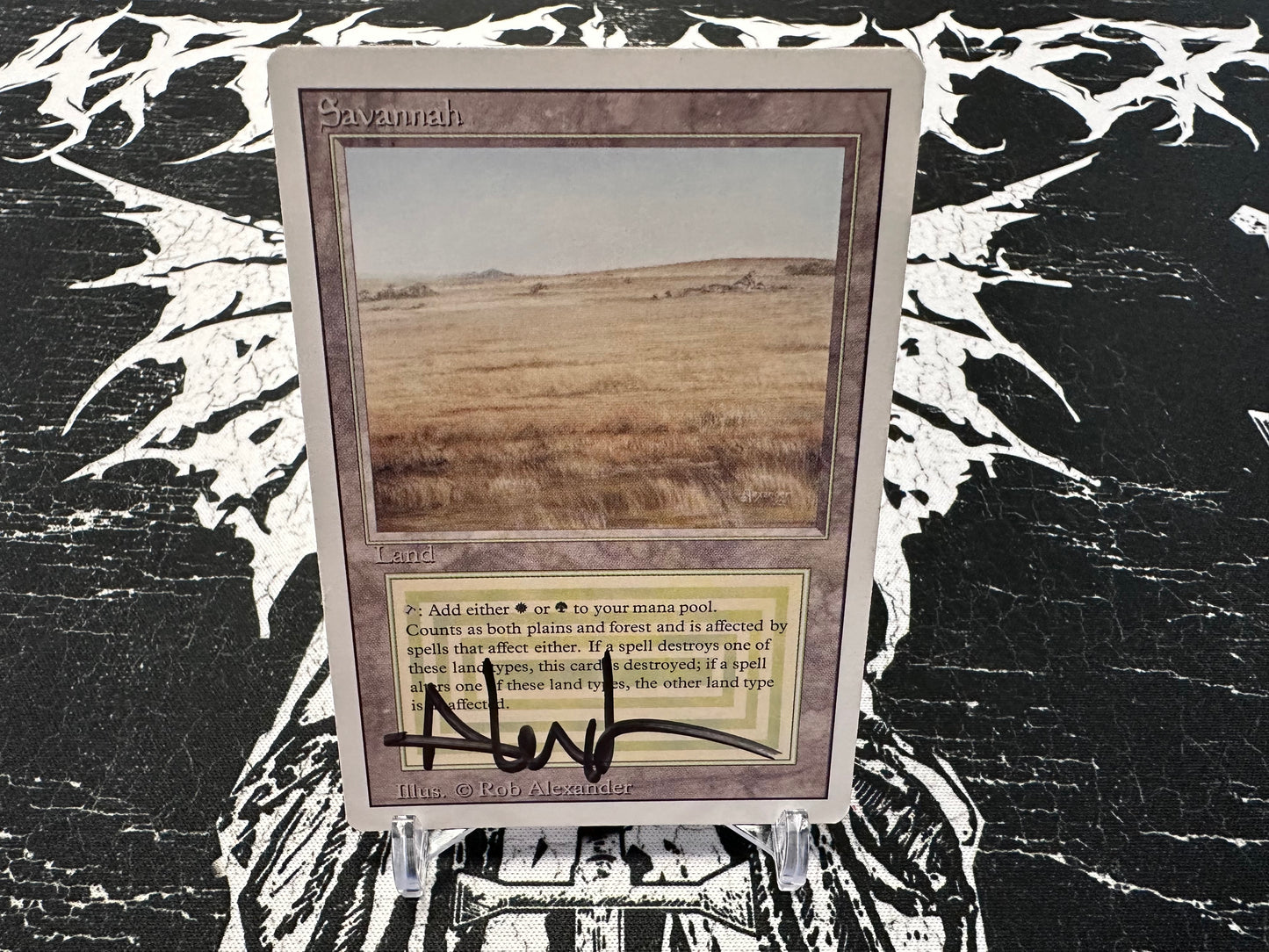 Savannah | Revised Edition (3ED) | Lightly Played | Autographed by Rob Alexander