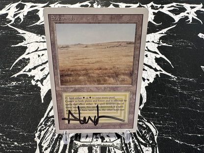 Savannah | Revised Edition (3ED) | Lightly Played | Autographed by Rob Alexander