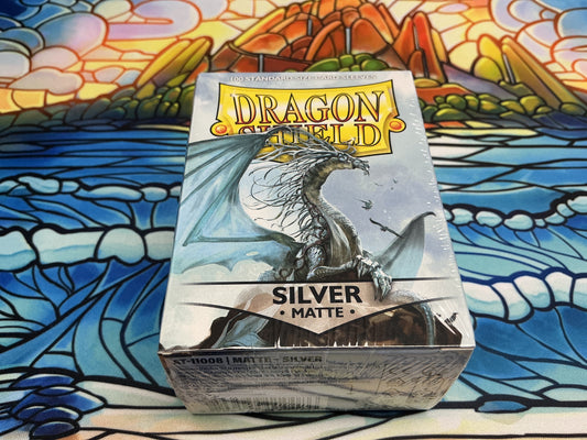 Dragon Shield Sleeves: Standard- Matte Silver