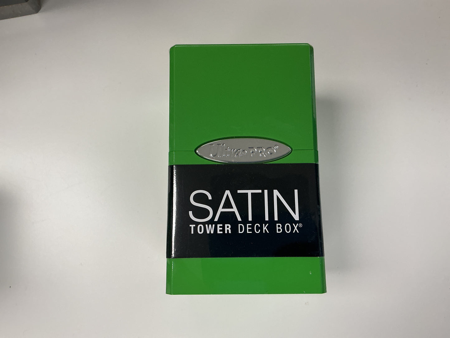 Ultrapro Satin Tower Deck Box With Dice Tray (Lime Green)