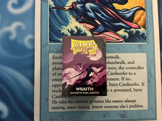 Dragon Shield Sleeves: Standard DUAL- Matte Wraith 'Alaric, Chaos Wraith' (100 ct.)