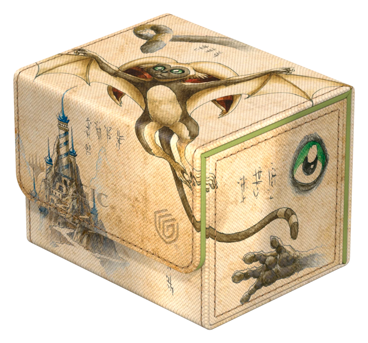 Deck Case: Sidewinder 100+ Standard Xenoskin- MTG- Avatar the Last Airbender- Momo, Friendly Flier