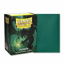Dragon Shield Sleeves: Standard DUAL- Matte Green/Power (100 ct.)