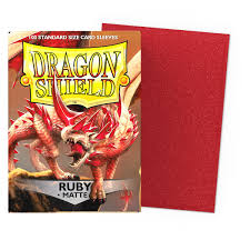 Dragon Shield Sleeves: Standard- Matte Ruby (100 ct.)