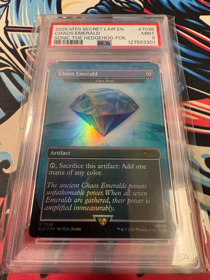 Chaos Emerald - Lotus Petal (7036) | SLD | MINT 9 PSA SLAB