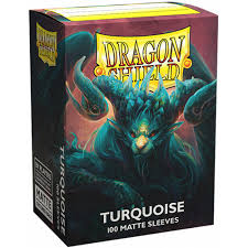 Dragon Shield Sleeves: Standard- Matte Turquoise 'Atebeck' (100 ct.)