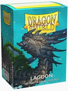 Dragon Shield Sleeves: Standard DUAL- Matte Lagoon 'Saras' (100 ct.)