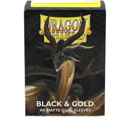 Dragon Shield Sleeves - Black & Gold