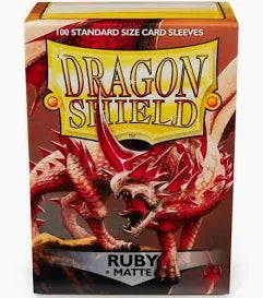 Dragon Shield Sleeves: Standard- Matte Ruby (100 ct.)
