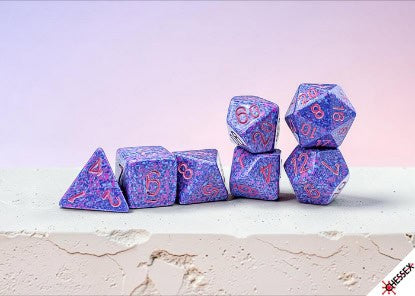 Chessex Dice - Speckled Purple Passion Polyhedral 7-Die Set